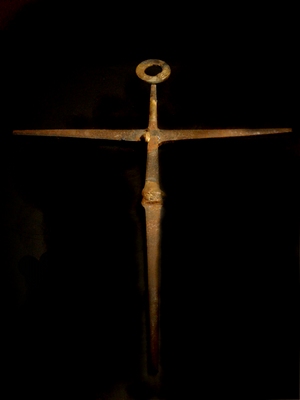 Haunted Victorian Couple Black Mass Initiation Demonic Cross